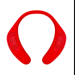 Celly UPNECKBK - Altoparlante cervicale - portatile - Bluetooth - 3 Watt - rosso